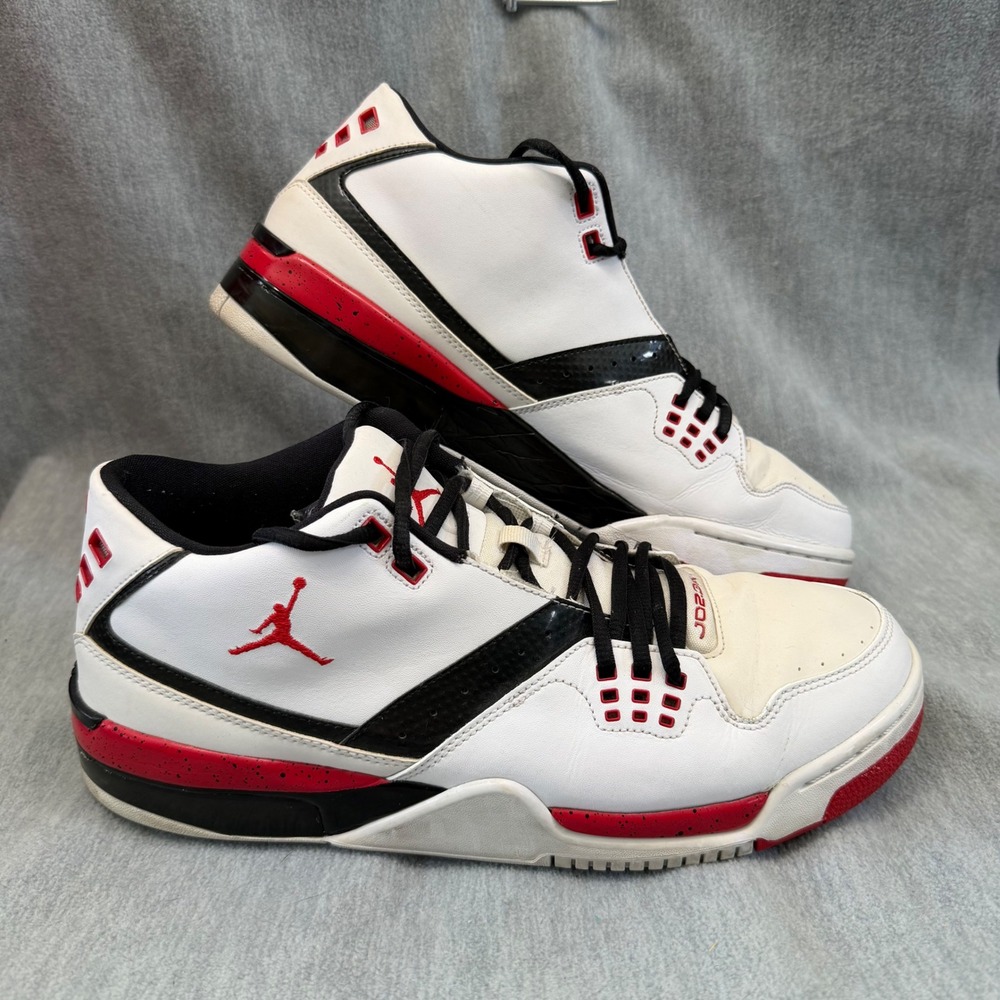 Nike Air Jordan Flight 23 White Red Sneakers Basketball Shoes Mens 12 317820-116